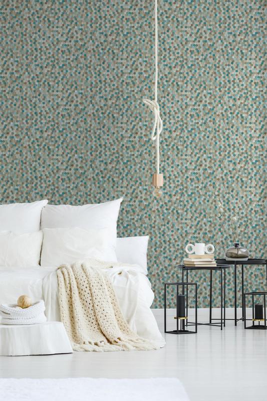 Honeycomb Mosaic Wallpaper - 3 Colours NZ-Wallpaper