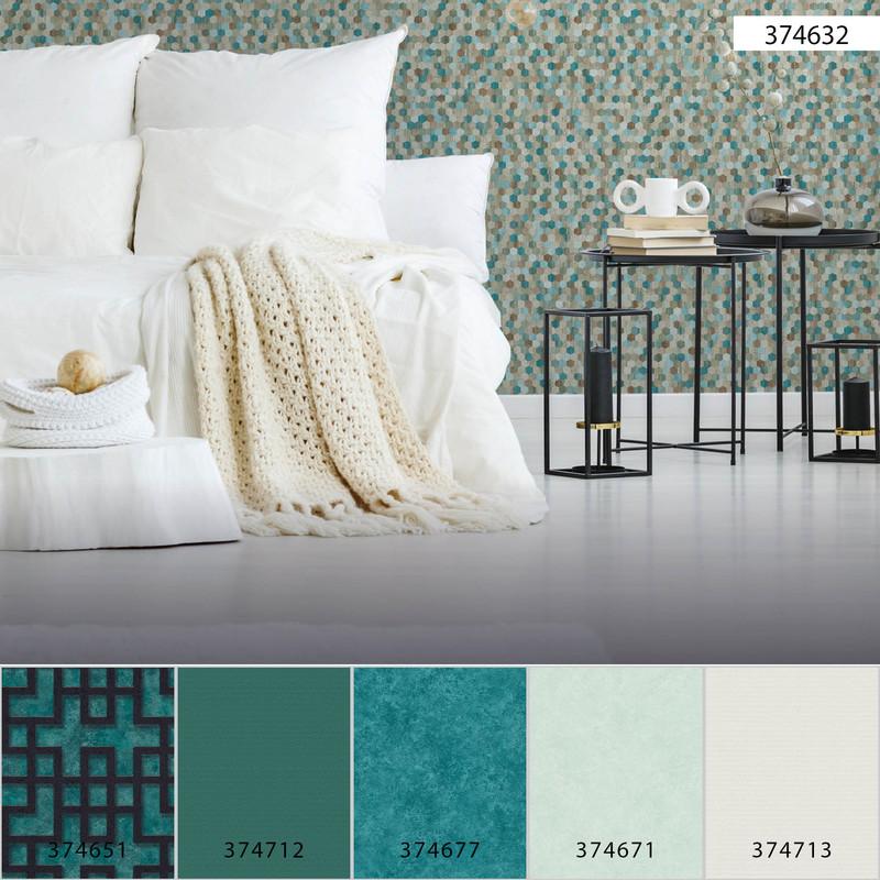 Honeycomb Mosaic Wallpaper - 3 Colours NZ-Wallpaper