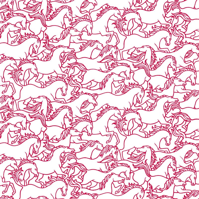 Stampede -  Florence Broadhurst Wallpaper  - Wide Vinyl