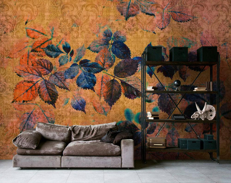 Indian Summer Mural Wallpaper - 2 Colours NZ-Mural