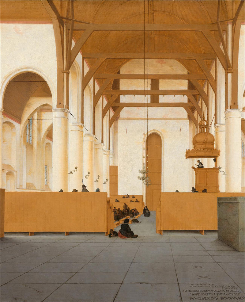 Interior of the Saint Odulphus Church Mural wallpaper - 5 different sizes NZ-Wallpaper