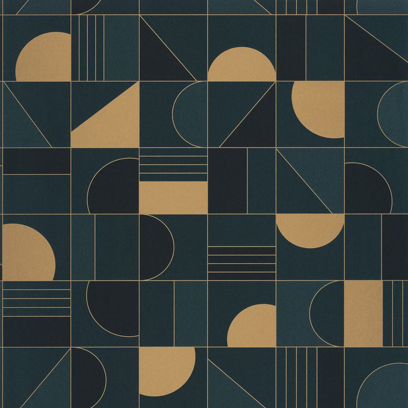 Puzzle Art Deco Wallpaper - 5 Colours