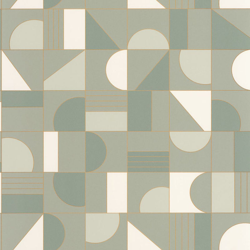 Puzzle Art Deco Wallpaper - 5 Colours