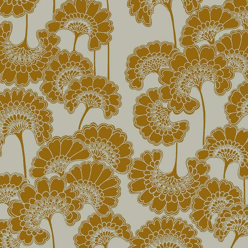 Japanese Floral - Old Gold
