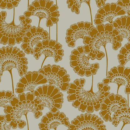 Japanese Floral - Old Gold