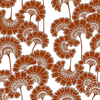 Japanese Floral - Redwood