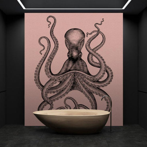 Jules 1 Octopus Mural - Pink