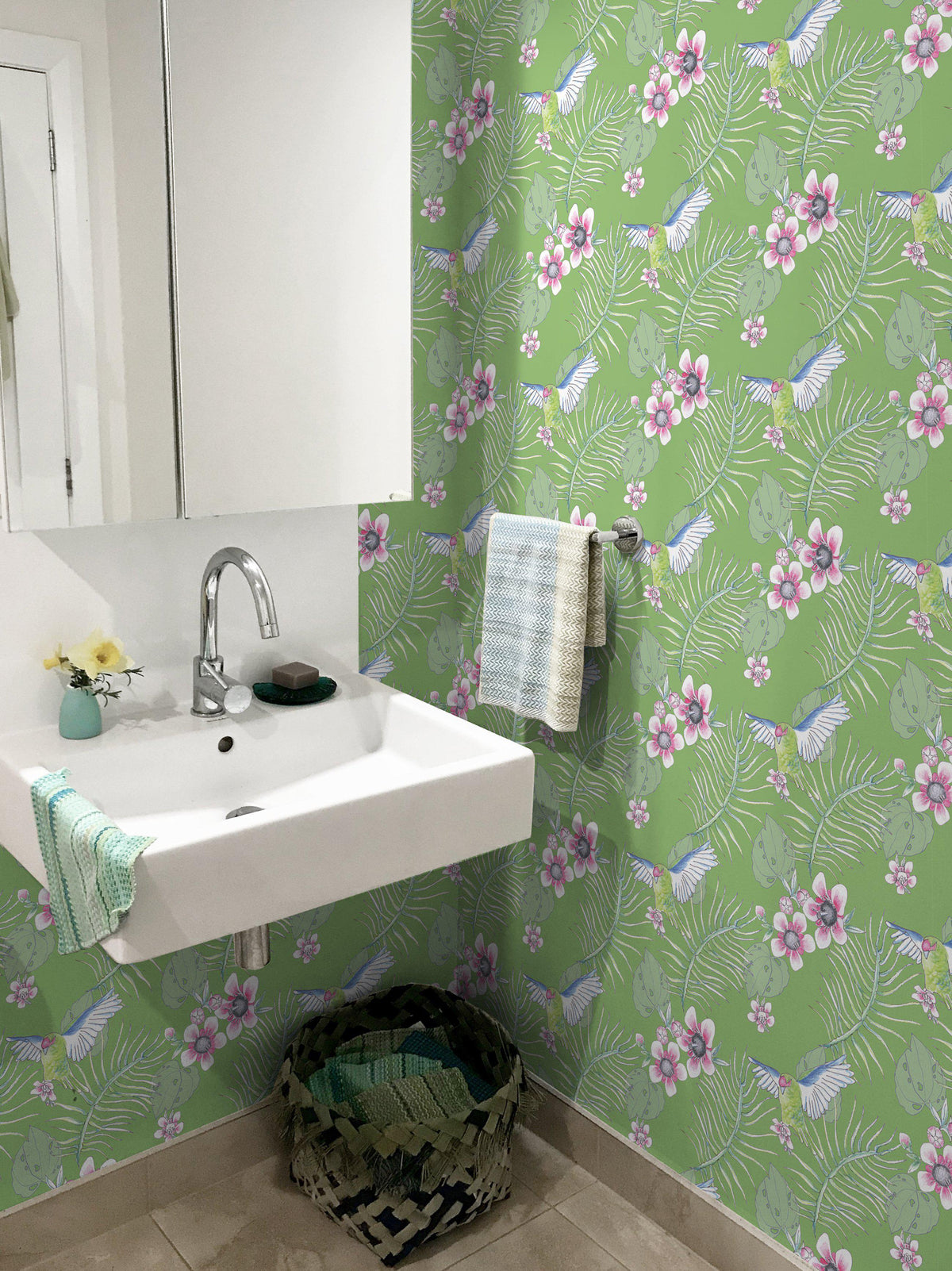 Kakariki Parrots Wallpaper - Green