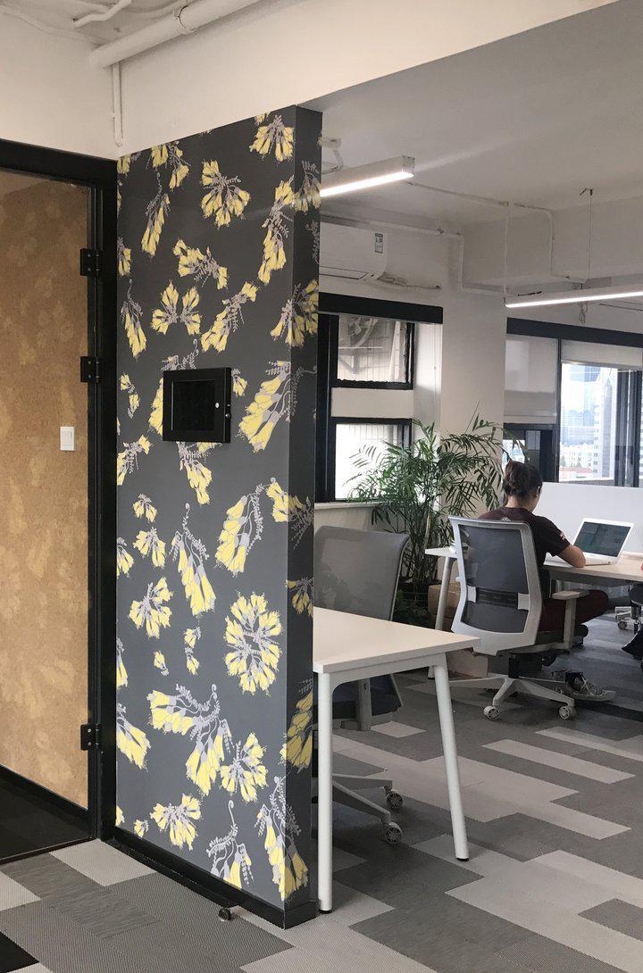Kowhai Wallpaper - Charcoal