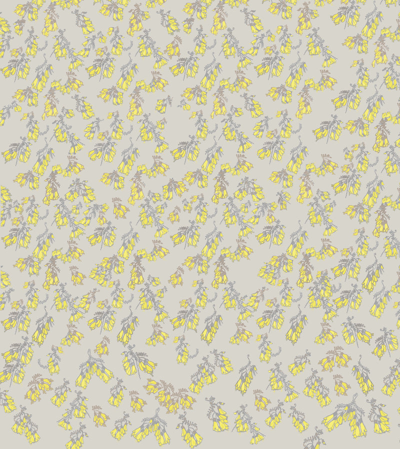 Kowhai Wallpaper - Grey
