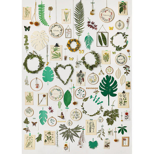 La Vie Green Panel Mural
