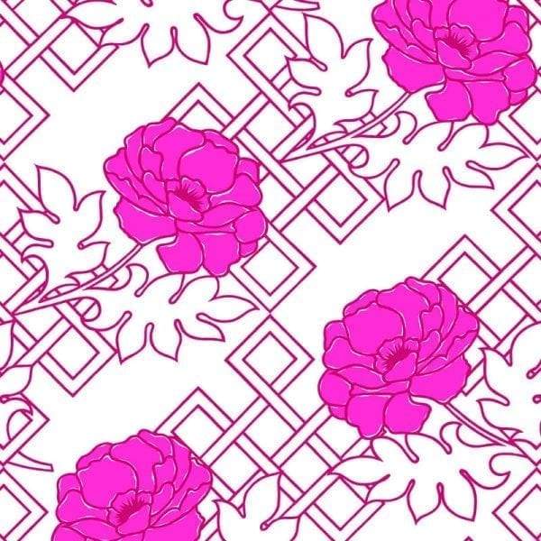 Large Floral Trellis Florence Broadhurst Wallpaper