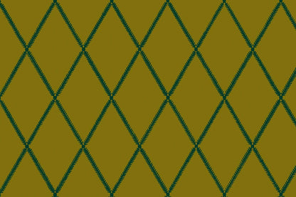 Lattice Leaf Fabric - Brass