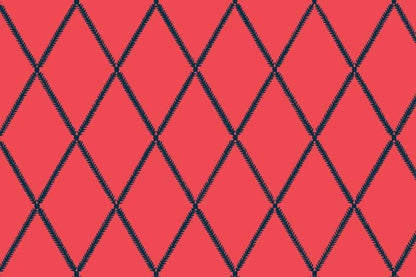 Lattice Leaf Fabric - Flamingo