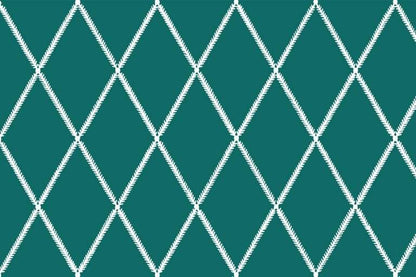 Lattice Leaf Fabric - Green Slate