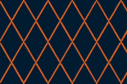Lattice Leaf Fabric - Jaffa