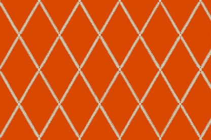 Lattice Leaf Fabric - Lava