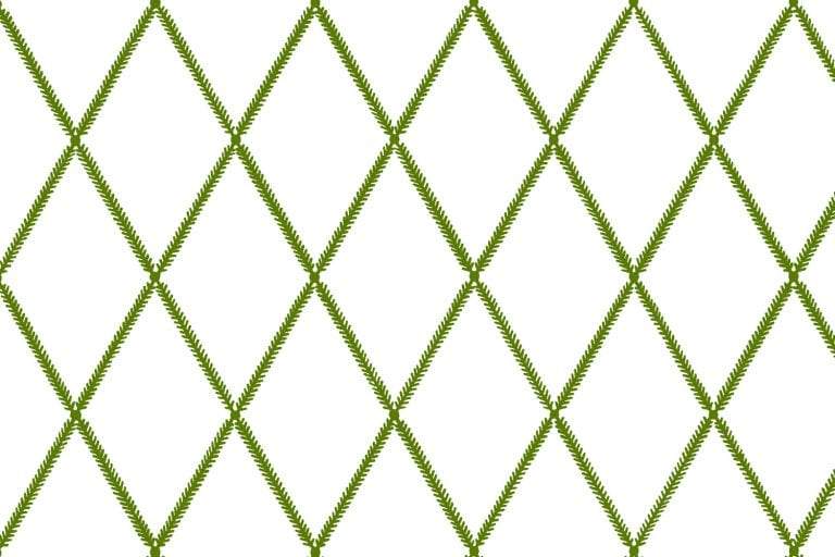 Lattice Leaf - Fabric - Lime