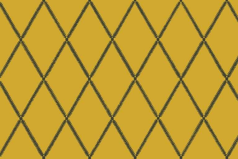 Lattice Leaf Fabric - Pollen
