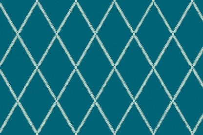 Lattice Leaf Fabric - Sea