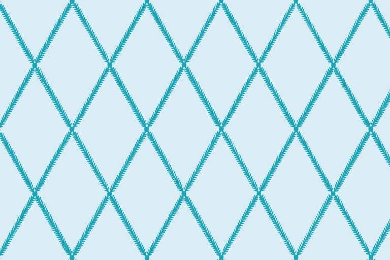 Lattice Leaf Fabric -Splash
