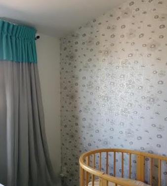 Linen Blend Curtain Mix featuring Aqua Linen