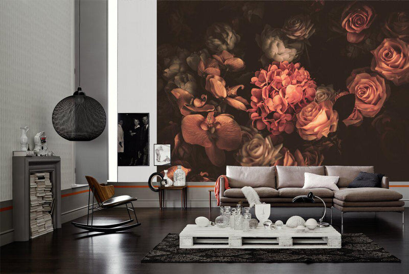 Living Walls, Romantic Flowers Mural NZ-Mural