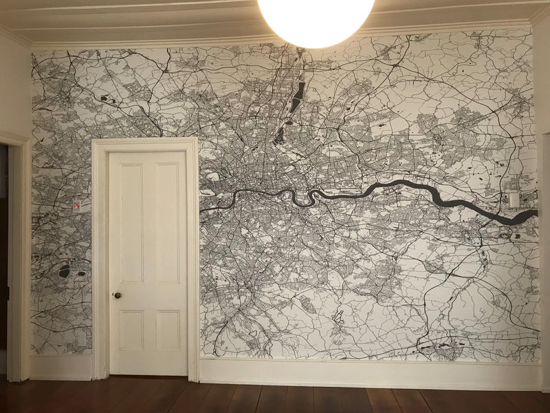 London - Black & White Map - Customers photo