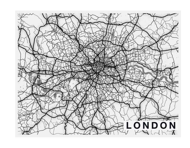 London City Map - Wallpaper