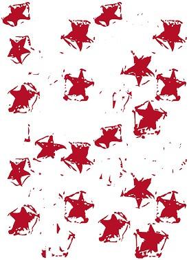 Lucky Star Wallpaper - White/Red