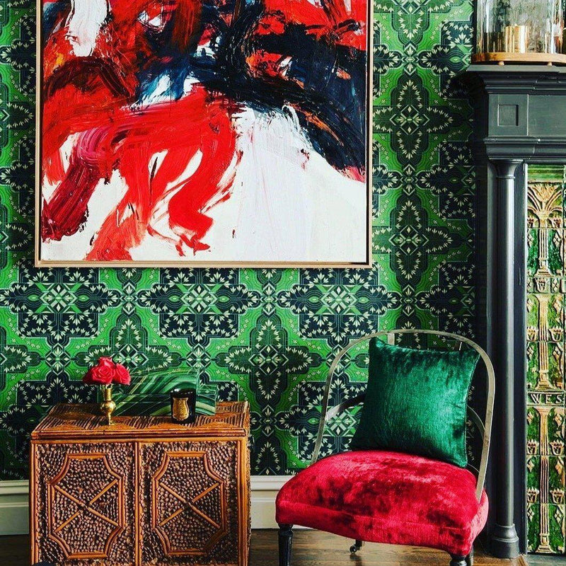 Majorelle Wallpaper - Emerald