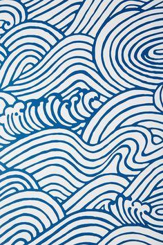 Mare Wave Wallpaper - 2 Colours NZ-Wallpaper