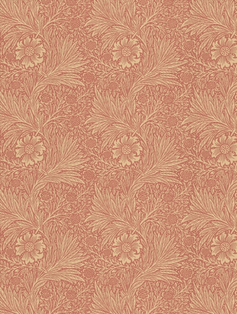 Marigold Wallpaper - Soft Red