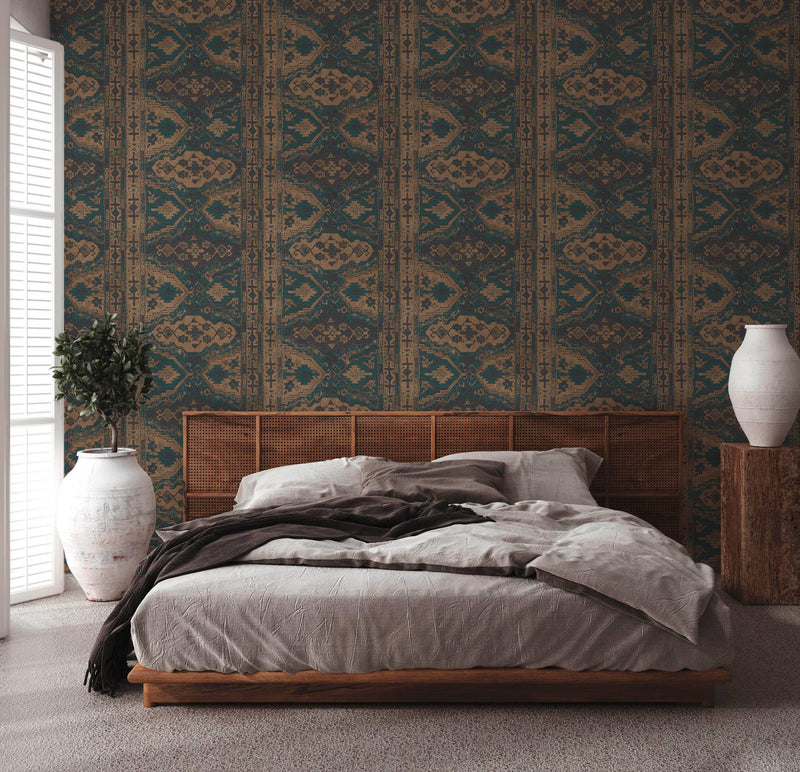 Marrakech Carpet Wallpaper - 3 Colours NZ-Wallpaper