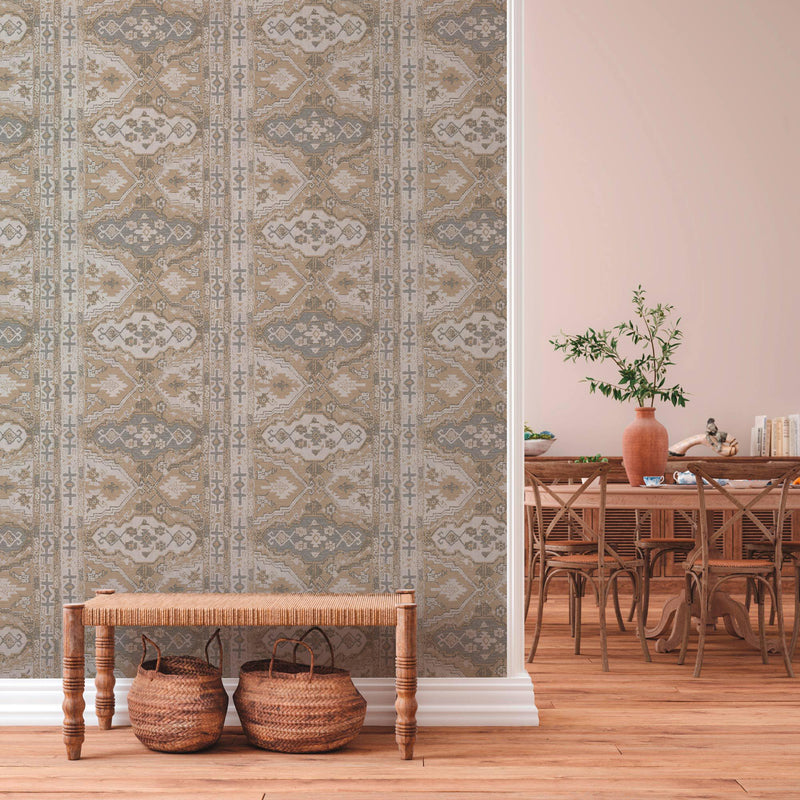 Marrakech Carpet Wallpaper - 3 Colours NZ-Wallpaper