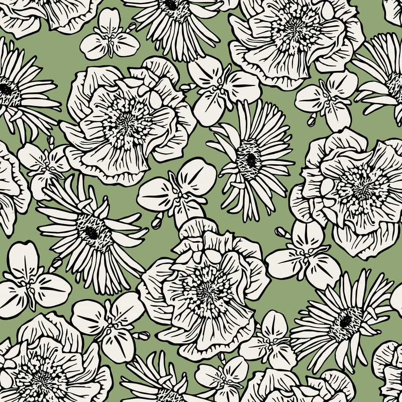 Meadow McKenzie Country Floral Wallpaper