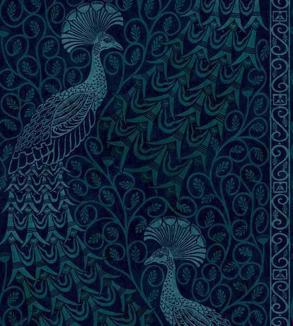 Pavo Parade Peacock Wallpaper - 5 Colours