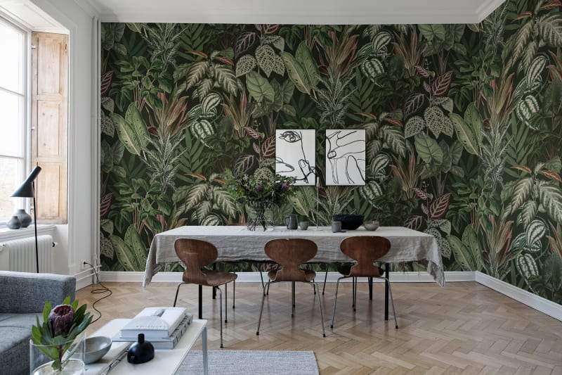 Mischievous Monkeys - Custom Sized Wallpaper Mural (per m2)