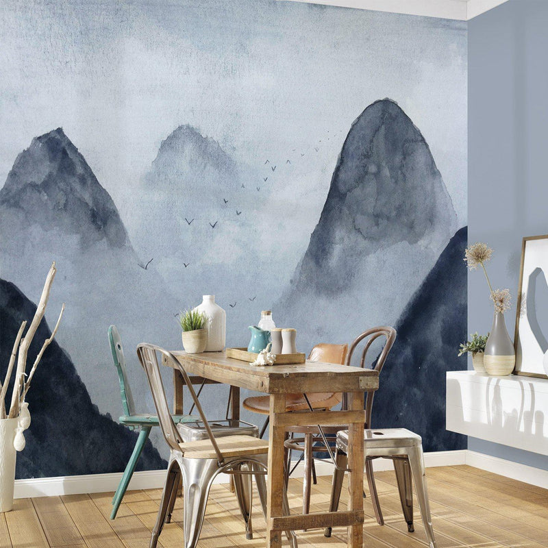 Misty Rocks Mural Room Shot