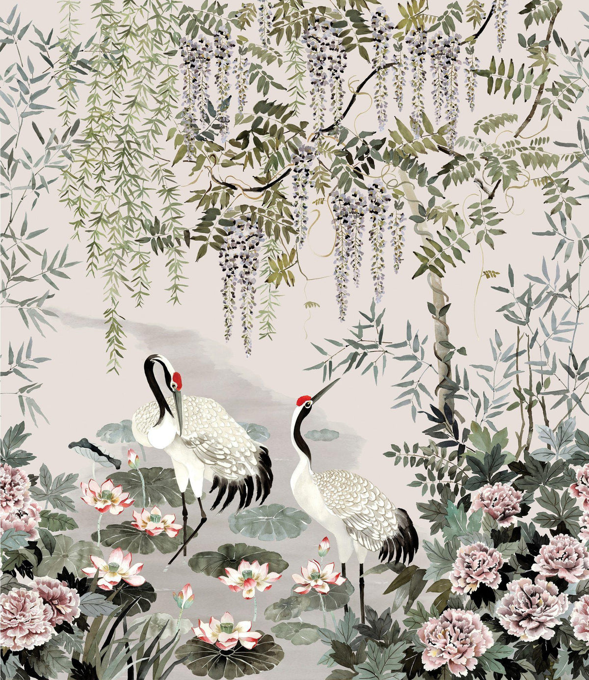 Sample - Mizu Crane Wallpaper Mural