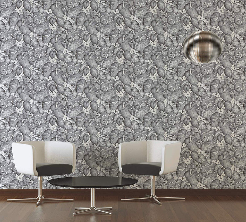 Monkey Business Wallpaper - Charcoal