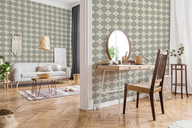 Moroccan Tile Wallpaper - 5 Colours NZ-Wallpaper