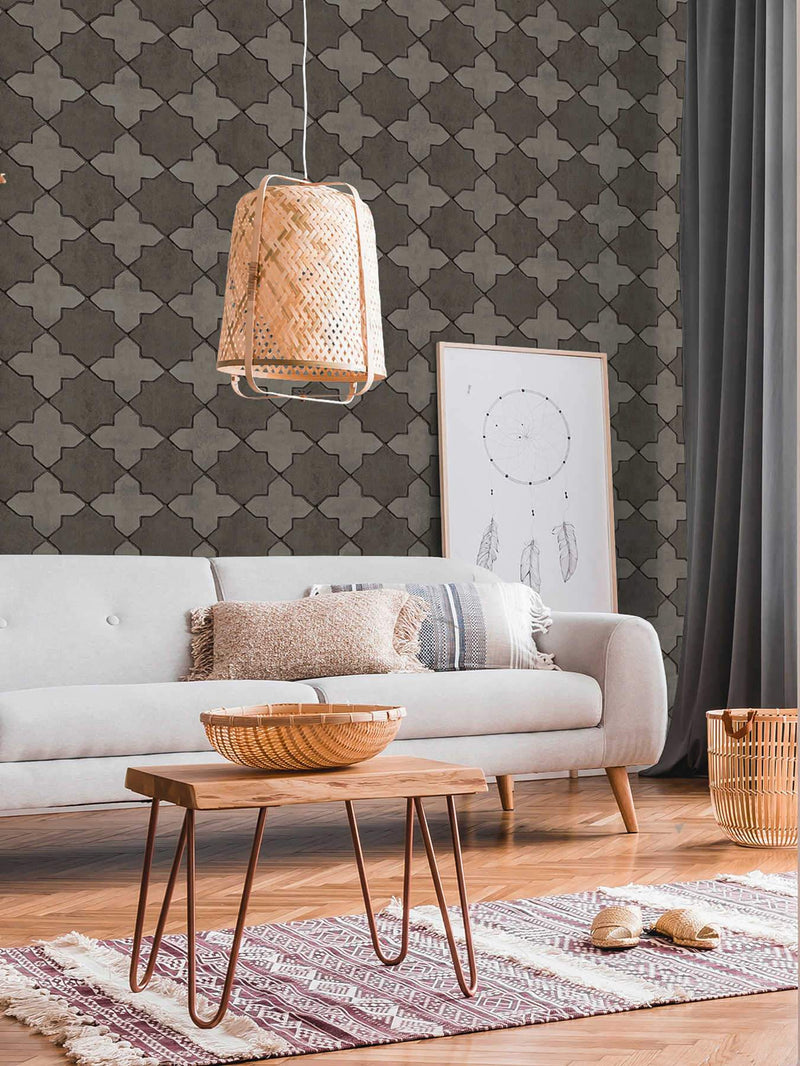 Moroccan Tile Wallpaper - 5 Colours NZ-Wallpaper