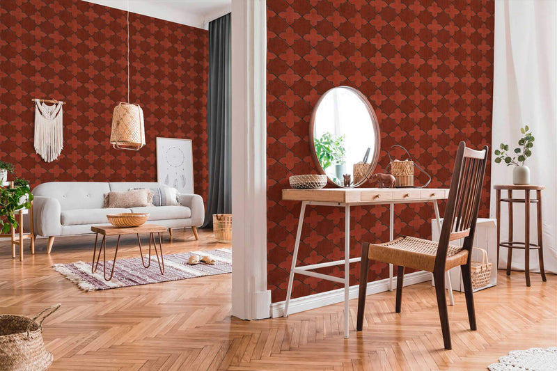 Moroccan Tile Wallpaper - 5 Colours NZ-Wallpaper