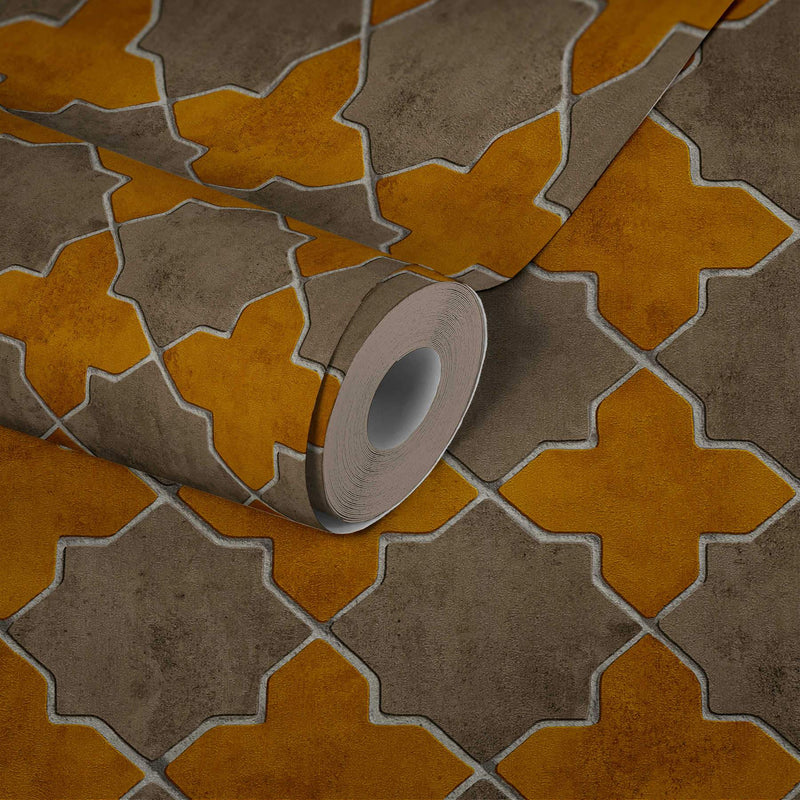 Moroccan Tile Wallpaper - 5 Colours NZ-Wallpaper