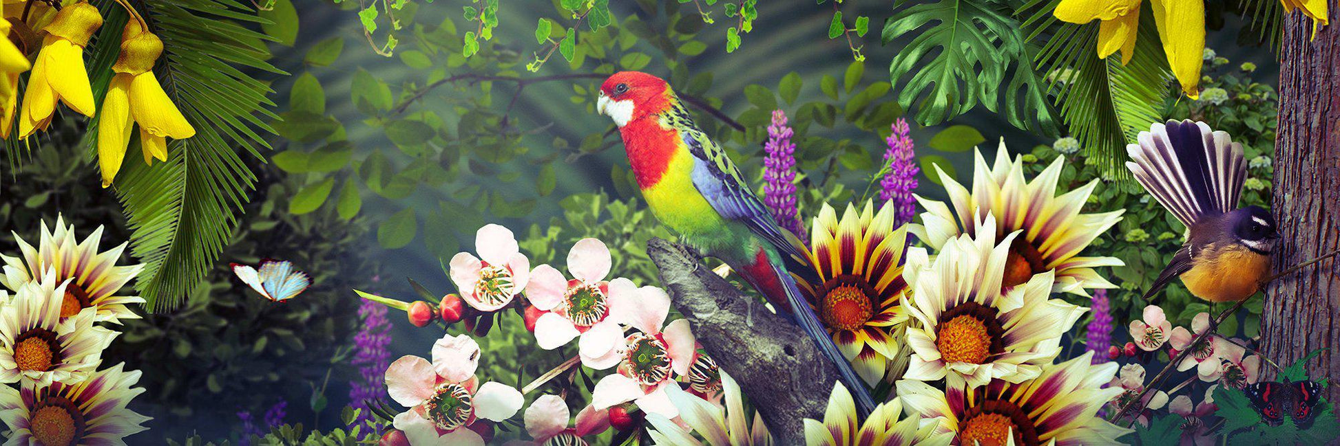 NZ themed Mural Wallpaper - Manu