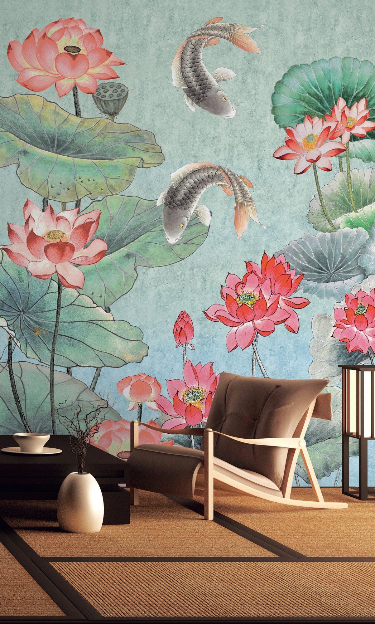 Nara Koi Mural Wallpaper