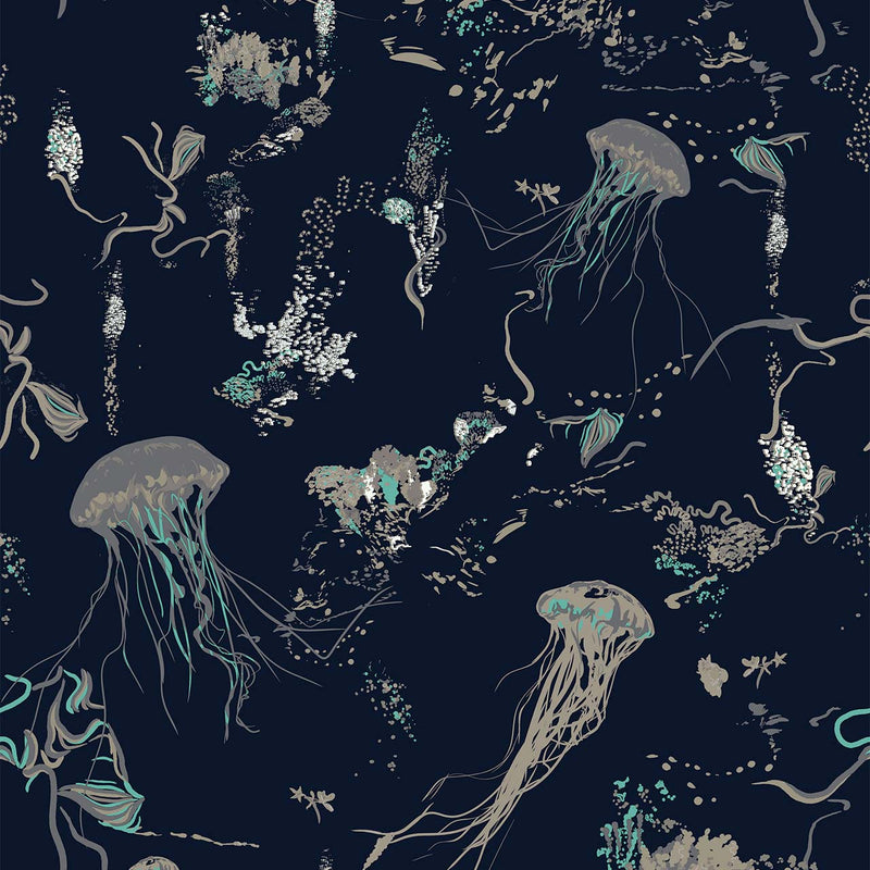 Jellyfish Wallpaper - 4 Colours