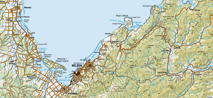 Nelson City Map - Wallpaper