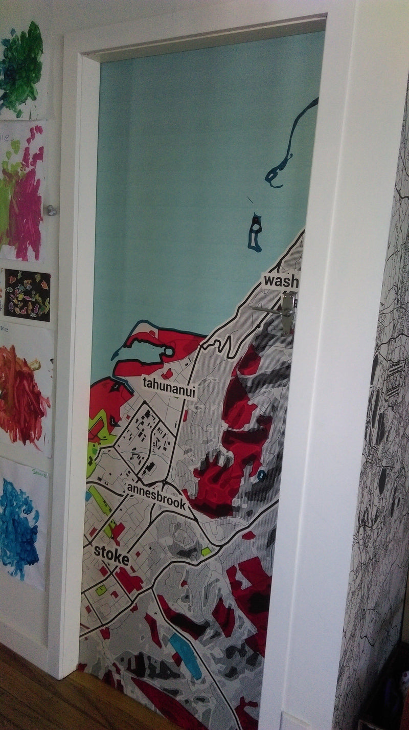 Nelson Map - Doorpaper